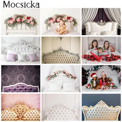 Mocsicka Headboard Floral Background Photography Wedding Girl Boudoir Birthday Baby Shower Photo Backdrops Art Photoshoot