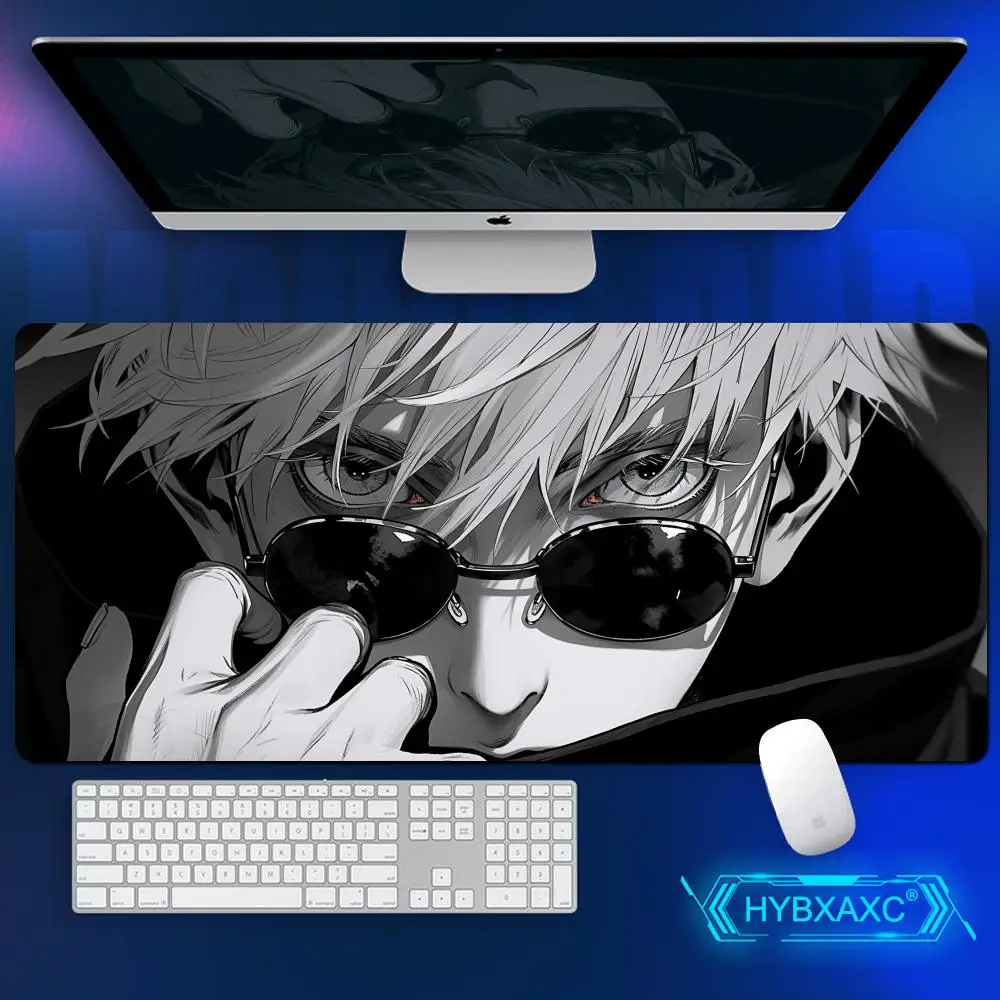 Cool Anime J-Jujutsu Kaisen S-Satoru Gojo Mousepad With Pad gaming accessories Prime Gaming XXL Keyboard Pad Stitch Padding Mat