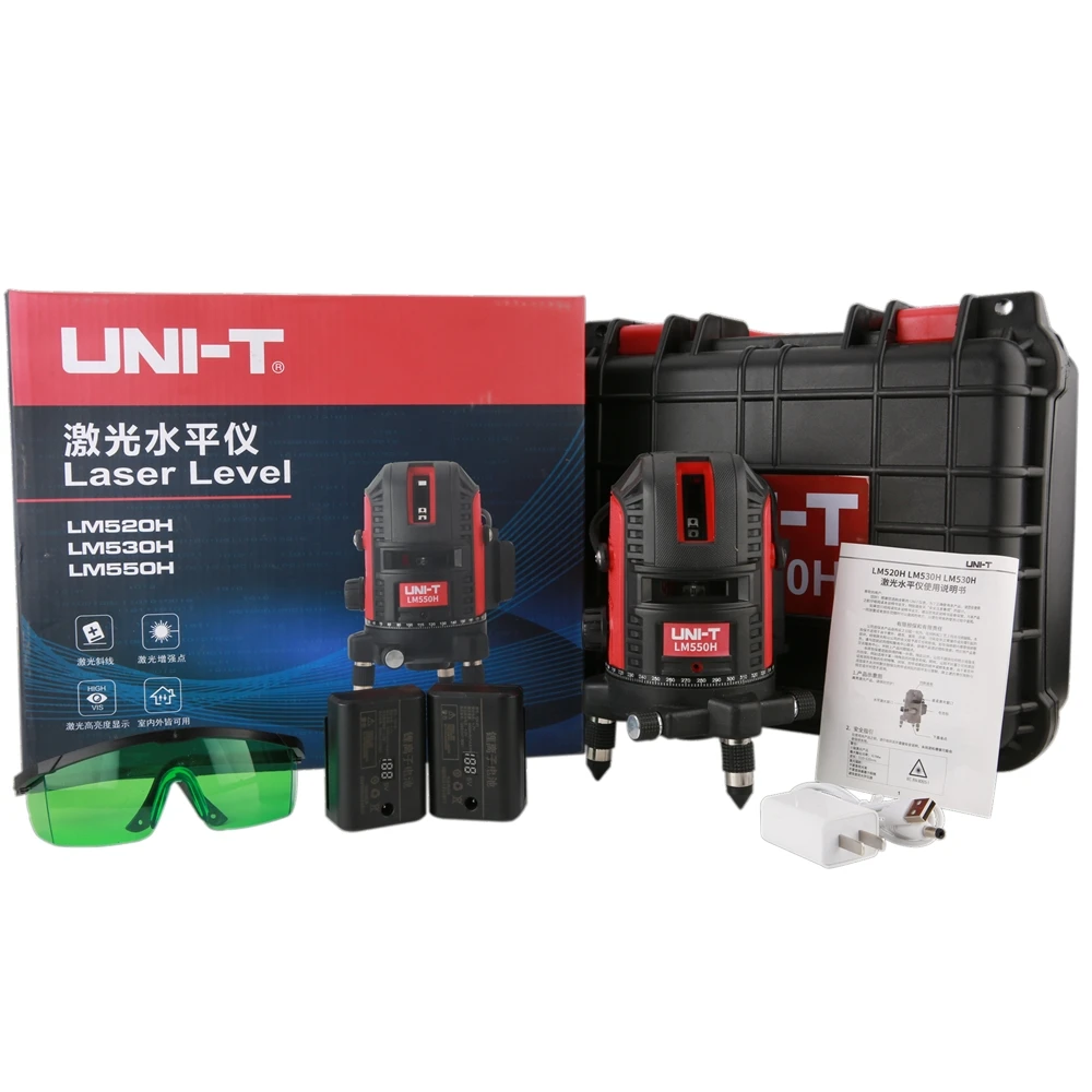 UNI-T LM550H 16 12 Lines Laser Level touch type high brightness Green Beam Self-Leveling high precision strong light water meter