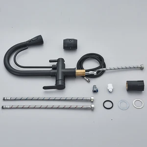 Keran Dapur Air Pemurnian Keran Air Filter Berputar Hitam 360° 8 mixer keran dapur penjualan terbaik - №