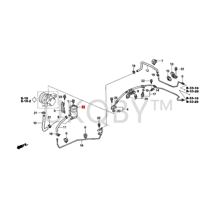 53701SDAA01 Suitable for Ho nd a Accord Power steering pump oil storage tank Steering power pump oil cup oil pot