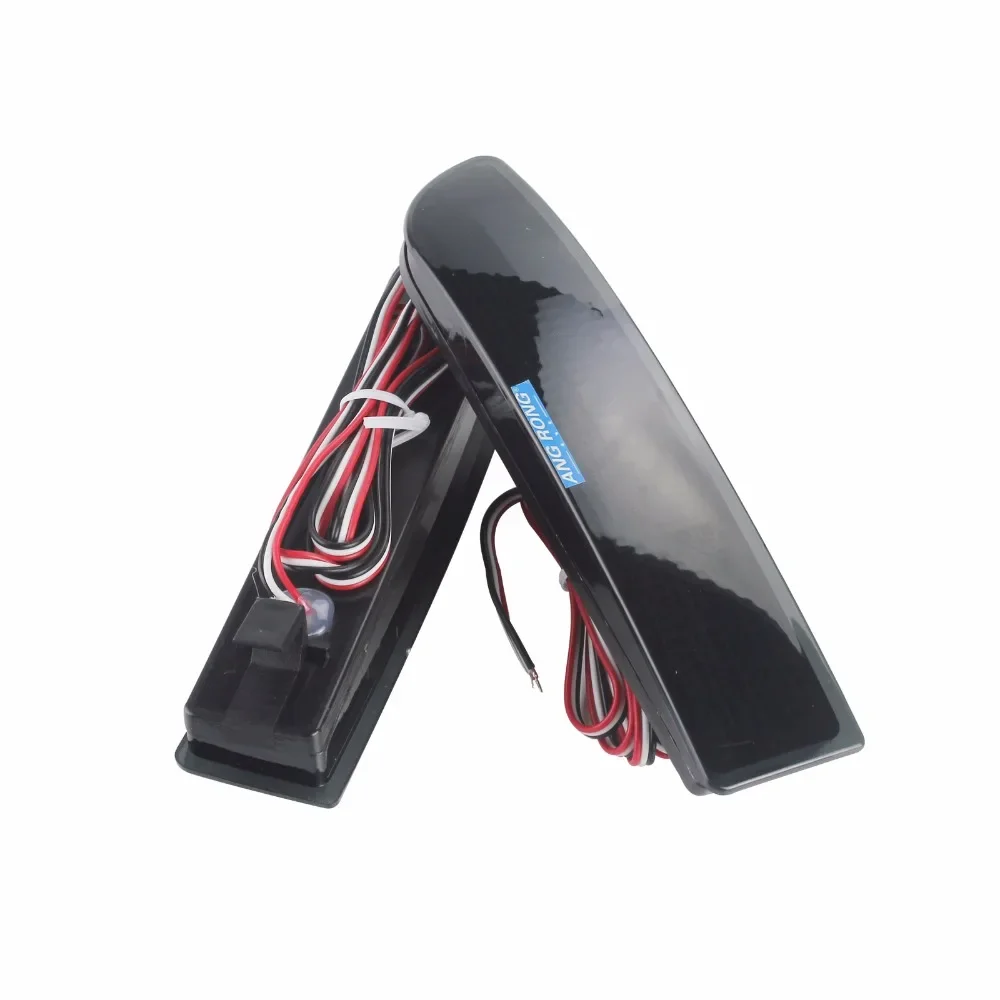 ANGRONG 2x Black Smoked Rear Bumper Reflector LED Brake Light For Toyota Avensis  Estima 2.4 Previa Alphard MK I RAV4