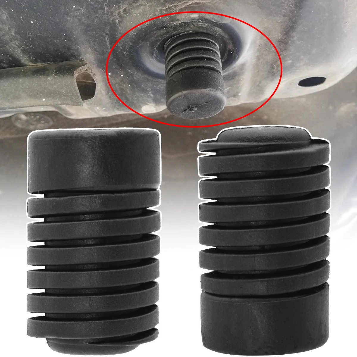 2pcs Car Bonnet Grommet Mounting Sleeve Hood Cushion Trunk Rubber Buffer for Nissan X-Trail T31 T32 07-21 Patrol Y62 Cube Z11