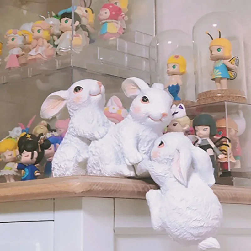 Daily Gift Modern Home Decoration Ornaments Little Rabbit Kawaii Room Decor Desk Figurine Tabletop Miniature Garden Decorations
