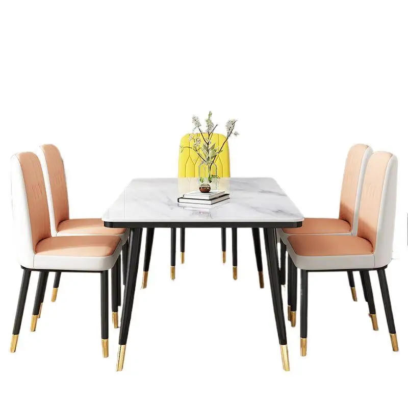

chair combination simple dining table household small apartment dining table 4 people 6 people rectangular dining table