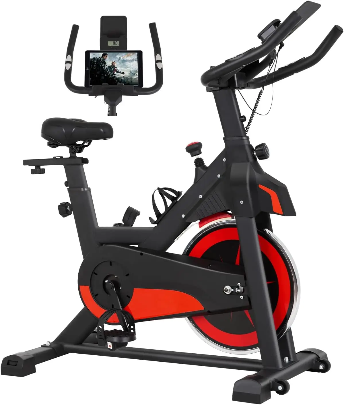 Bike Indoor Cycling Bike Stationary,Fitness Training Bike with Comfortable Seat Cushion,LCD Monitor Workout bike