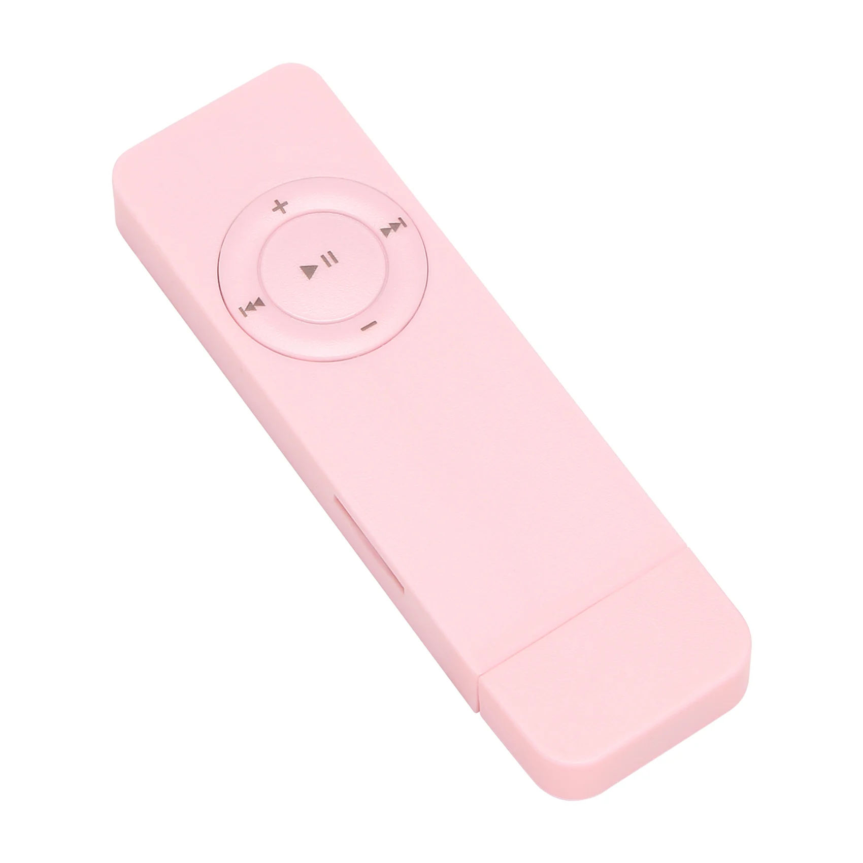 Portable USB Sport U Disk Mini Mp3 Music Player Support 32GB TF Card（pink）