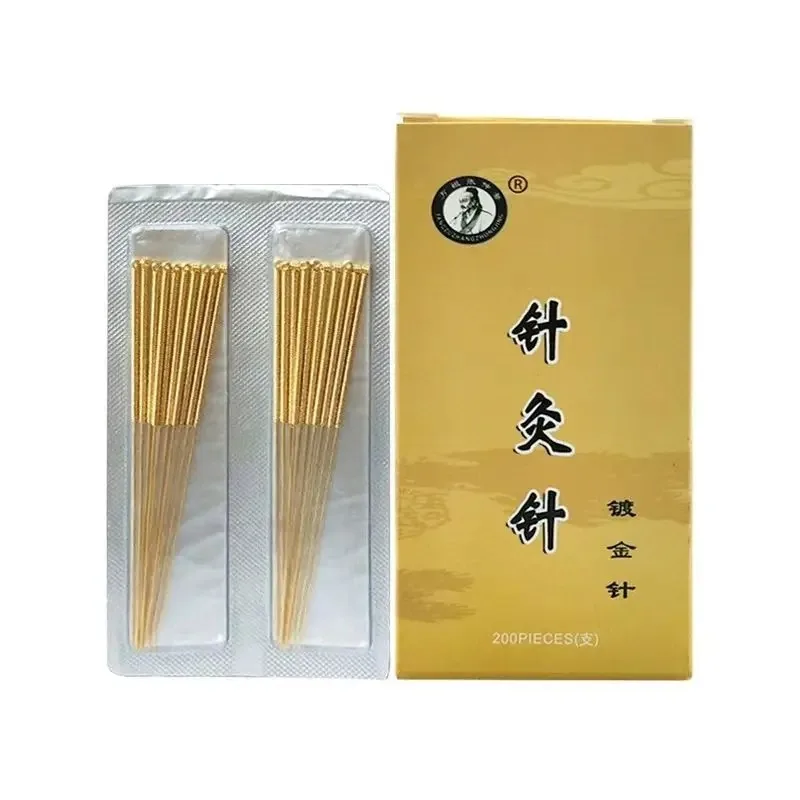 Full Gold-plated/silver Acupuncture Needles Chinese Medicine Gold Needle 200pcs FastShipping