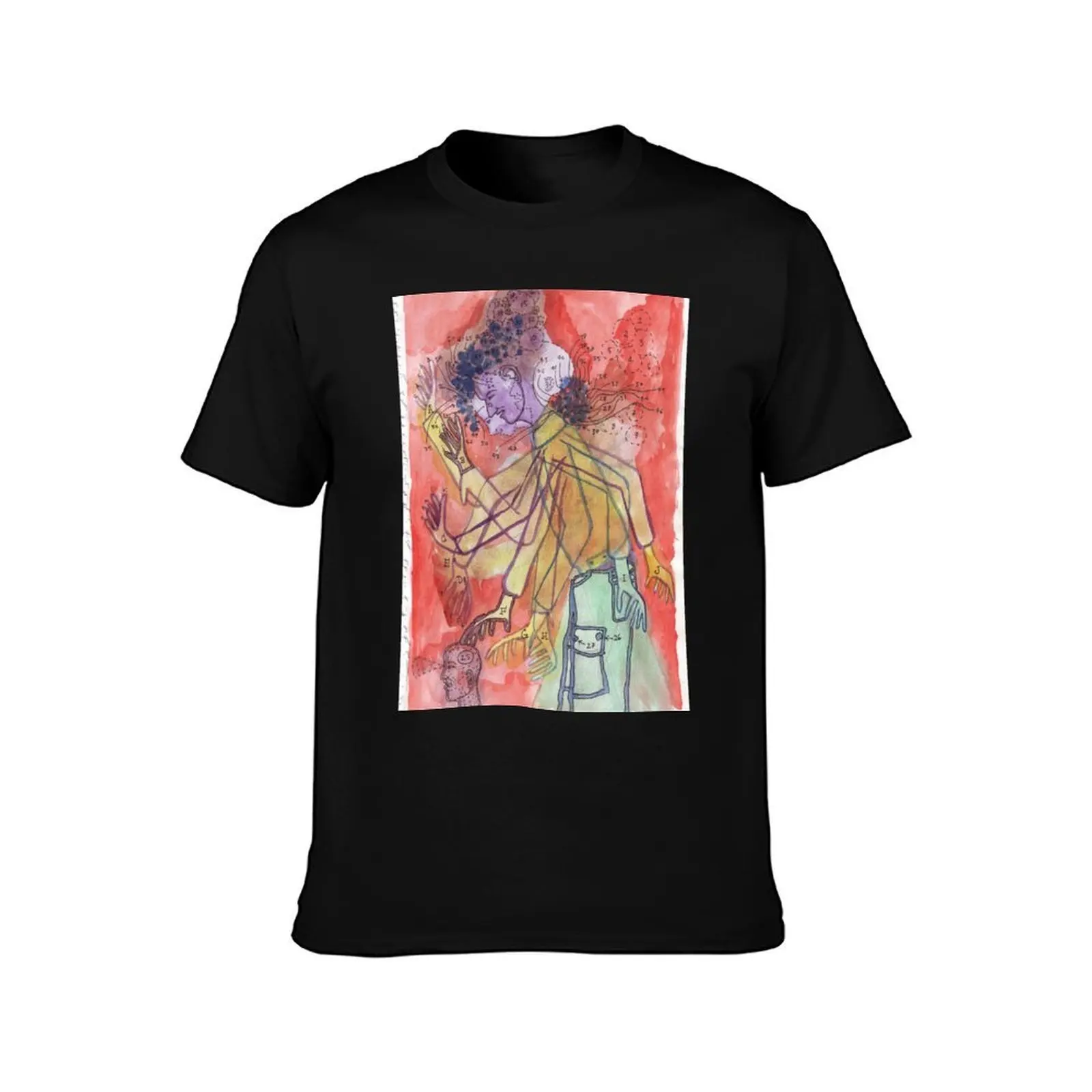 My Multiple Hang Ups drawing by Luke Foster T-Shirt Fitness Quick Dry Short Sleeve Top T-Shirt