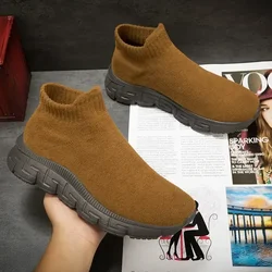 Sneakers Sports Shoes for Men Breathable Slip-on Comfortable Men Casual Shoes Fashion Socks Shoes Plus Size Zapatillas De Hombre