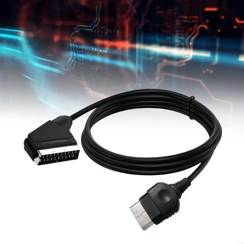 E1PF RGBS SCART CORD لأجهزة المفاتيح الأولى 1.8 متر مادة PVC مرنة