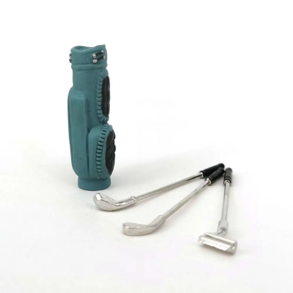 

Accessory 1:12 Scale Dollhouse Golf with 3 Sticks Pretend Play Miniature Golf Model 3 Colors Sport Mini Golf Clubs