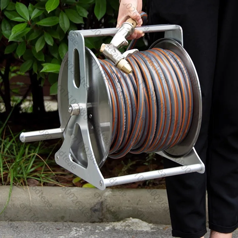 

Car wash water gun high pressure powerful flush window yard sprinkler flower hose storage rack tube reel