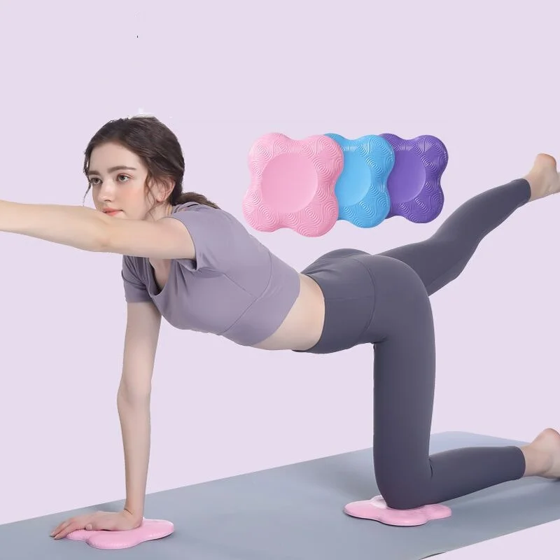 

2Pcs Yoga Kneeling Mat Thickened Shock Absorption Support Mat Knee Pad Elbow Pad Yoga Mat Exercise Fitness Yoga Accessories
