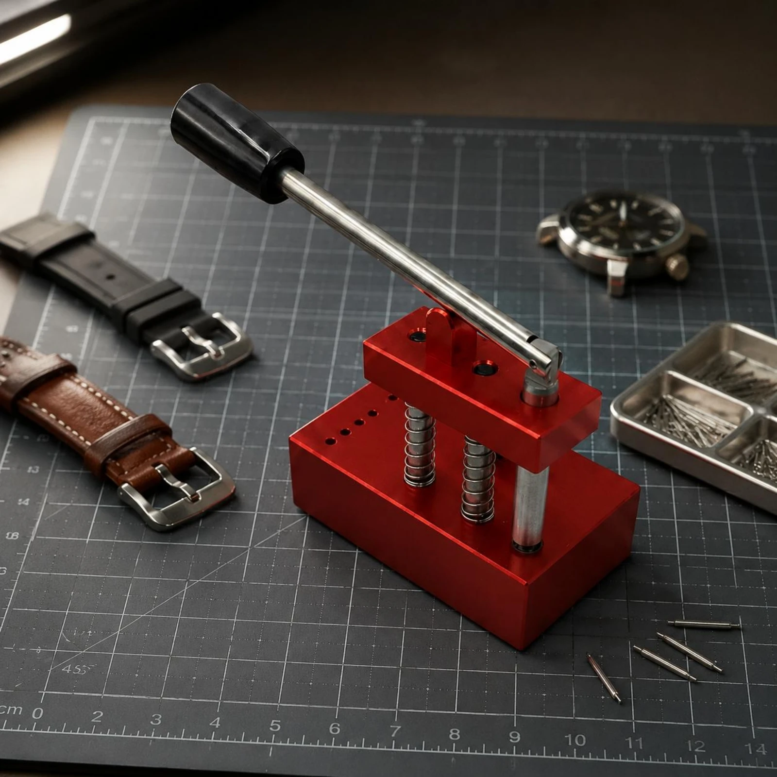 Watch Tube Remover Installer Bench Tool Portable Stem Press for Repairing Watch Cases Easy Maintenance Solution