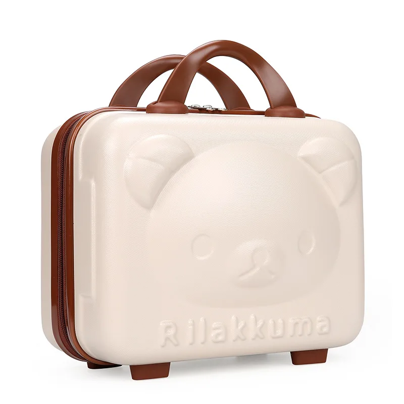 Custodia cosmetica portatile da 14 pollici PP Cartoon Cute Bear Password Box Boarding Box Mini Storage Gift Package for Children