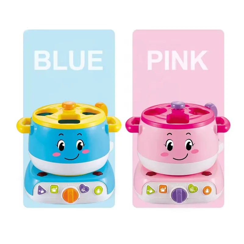 

Early Educational Baby Electric Acoustooptic Kitchen Cooking Toys Set Pretend Cookware With Light And Music Interactive Game