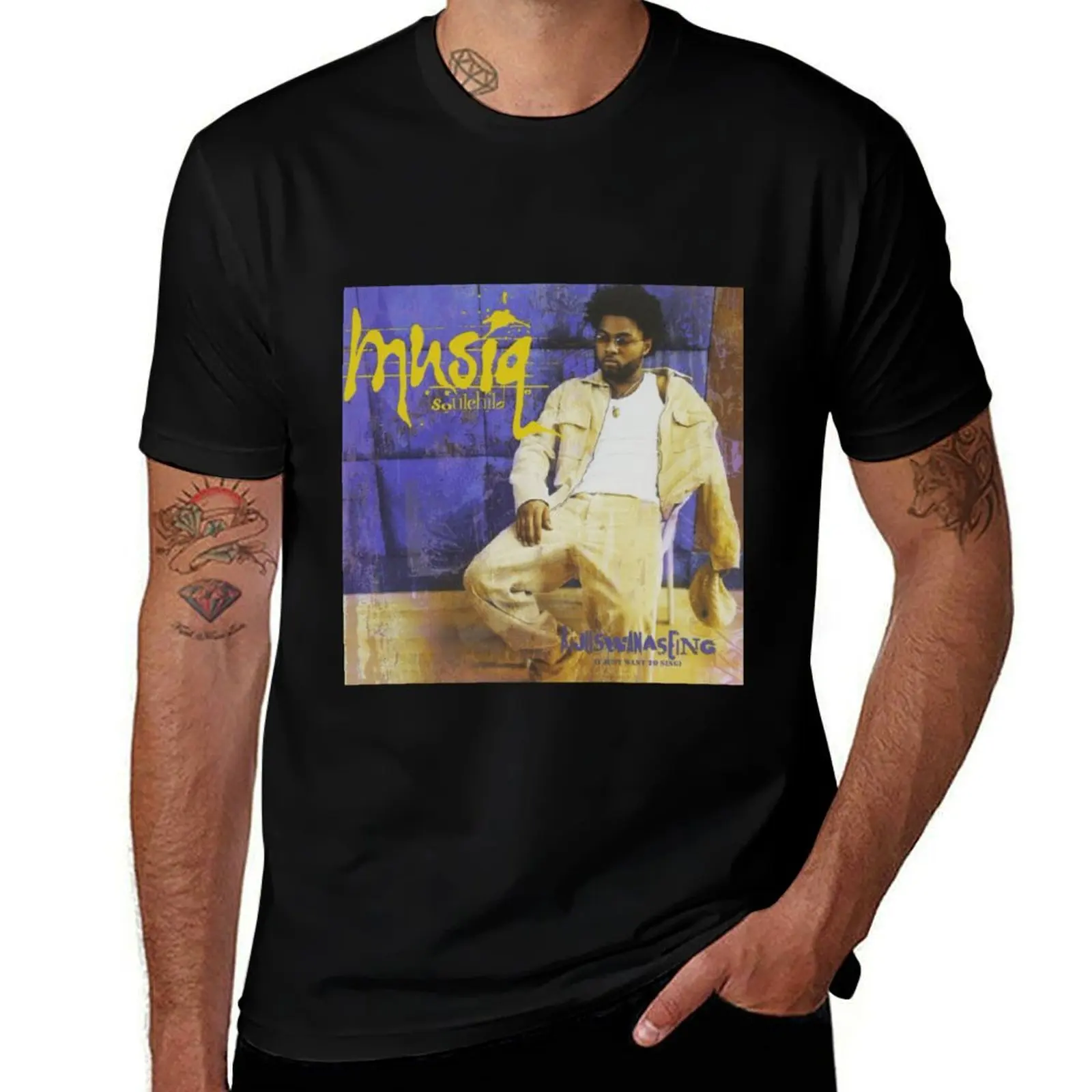 

Musiq Soulchild Aijuswanaseing T-Shirt cotton t shirts high quality black cotton t-shirt plain for man package T-Shirt