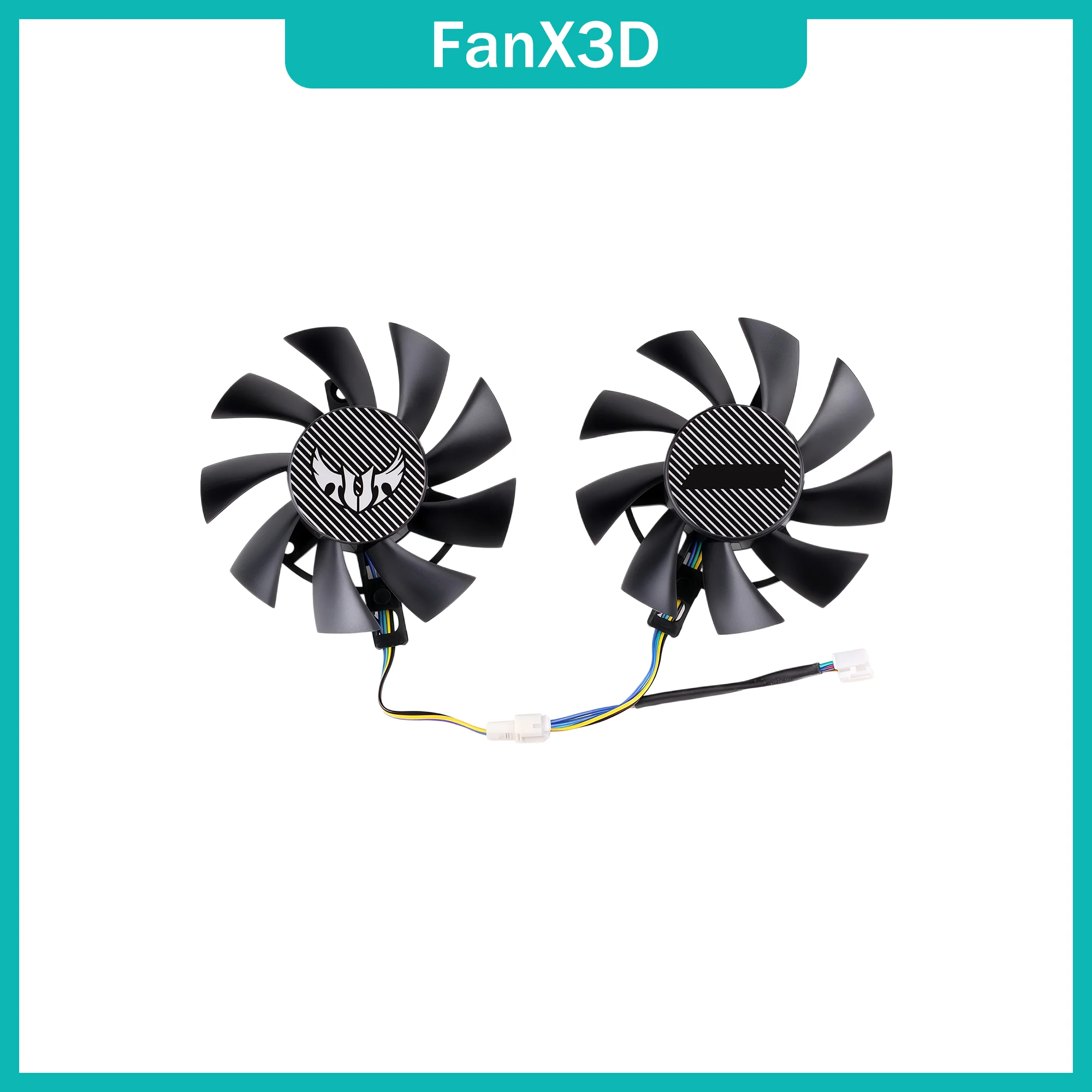 FD8015U12S Cooling Fan For Application Scenarios ASUS GTX 1660 Ti RTX 2060 TUF GAMING OC 75MM Graphics Card PLA08015S12HH