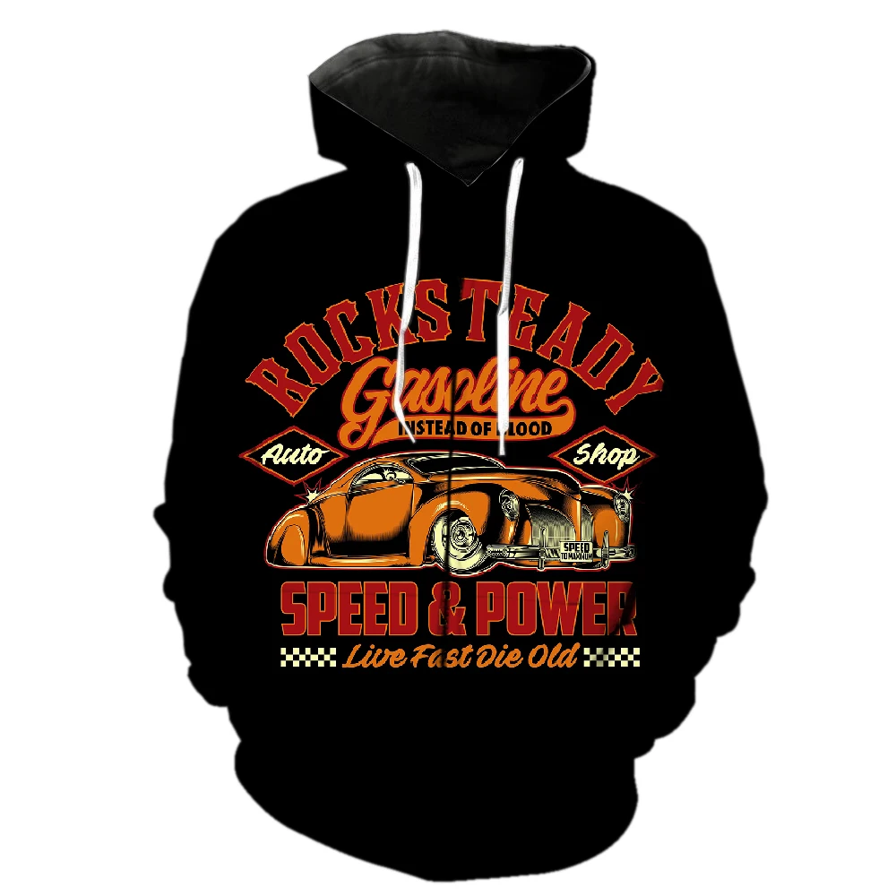 

Cartoon Vintage Car Men's Zipper Hoodie Spring Harajuku Sweatshirts 3D Printed Funny Fashion Casual Tops Cool Long Sleeve Teens