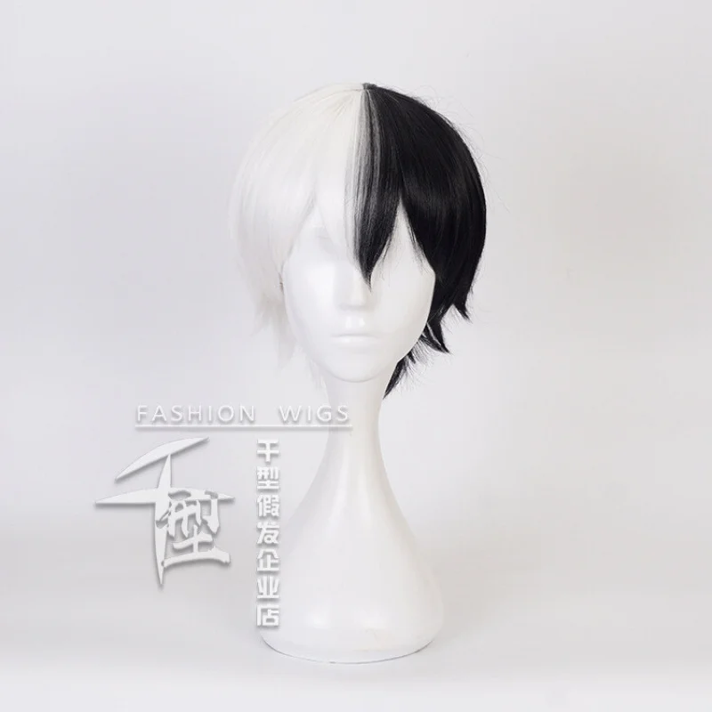 Danganronpa monokuma cosplay traje curto festa cabelo anime peruca perucas