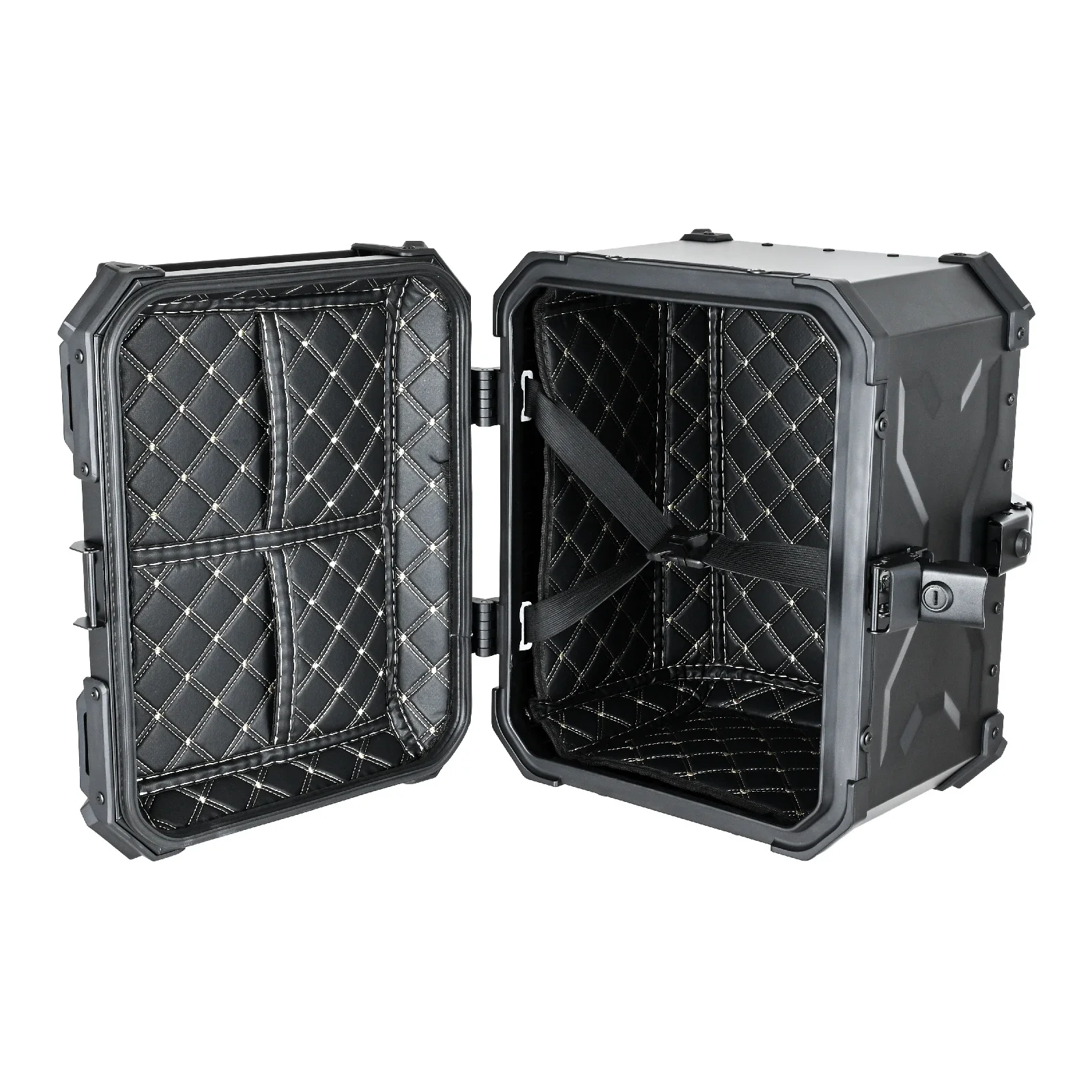 45L Motorcycle Rear Box Luggage Aluminium Alloy Tail Box Carrier Tool Case Lock Trunk Universal For YAMAHA Honda BMW R1200GS