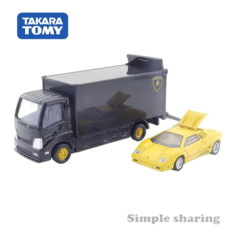 Takara Tomy Tomica Premium Transporter Lamborghini Countach 25th Anniversary Kids Vehicle Diecast Metal Model Cars Toys for Boys