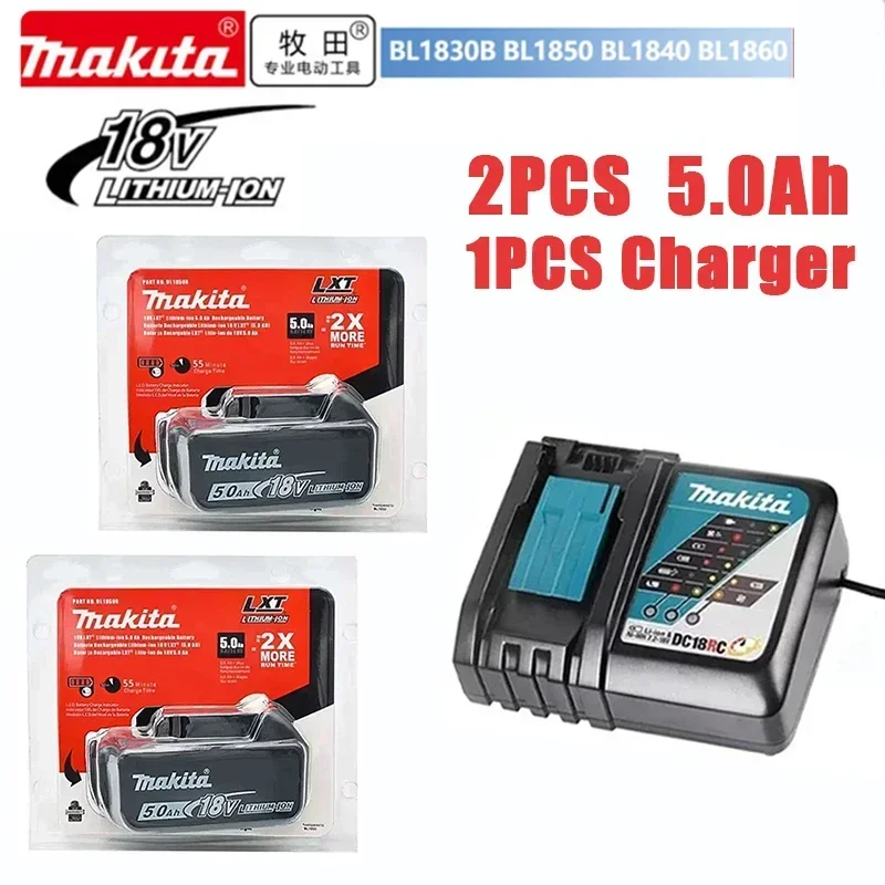 100% Originele Makita 18V 6.0Ah Oplaadbare Batterij, Voor Makita BL1830 BL1830B BL1840 BL1840B BL1850 BL1850B Elektrisch Gereedschap Batterij