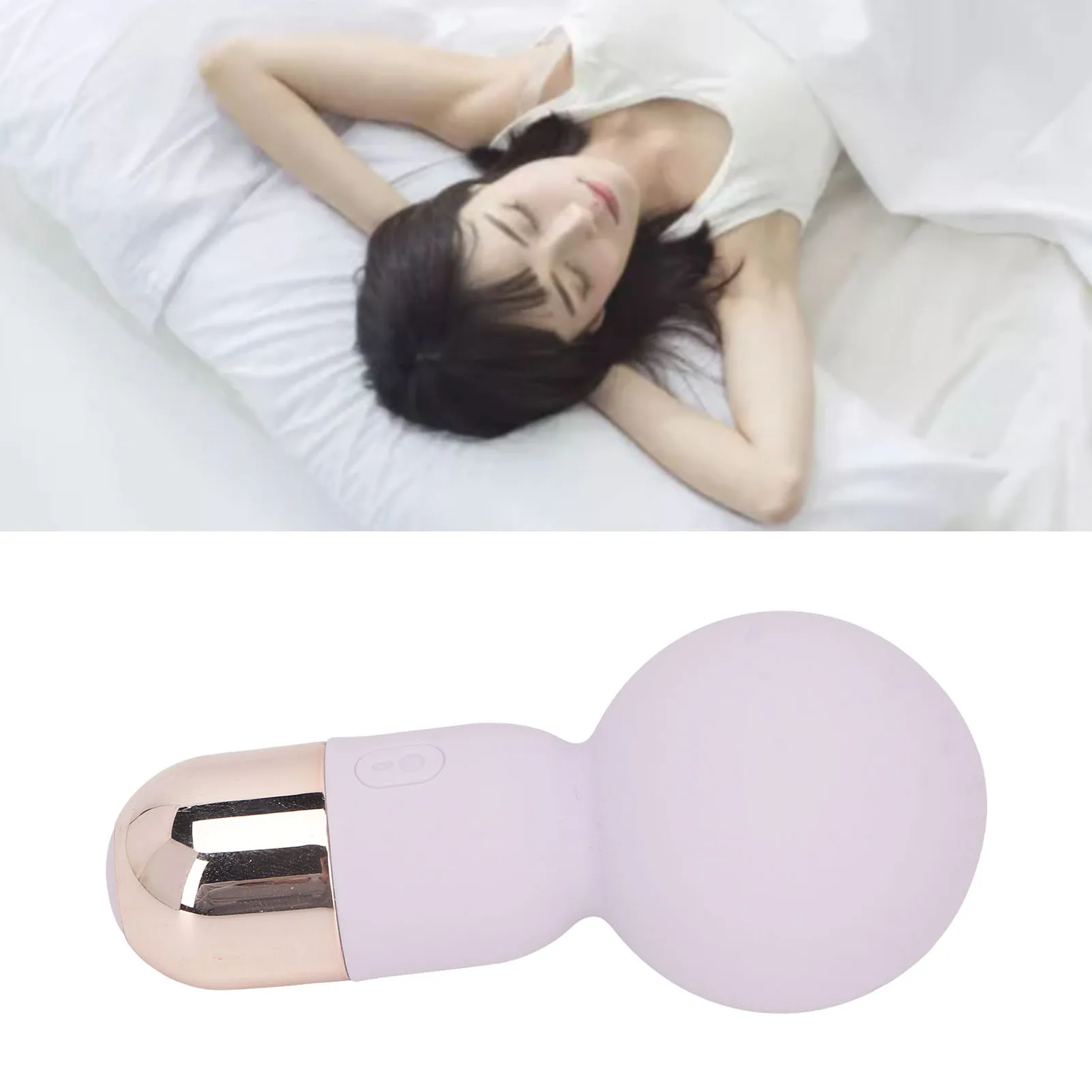 1pcs Vibration Handheld Massager Wand Relax Muscles Cordless Silicone Portable Handheld Massager Wand Electric 9 Levels Office