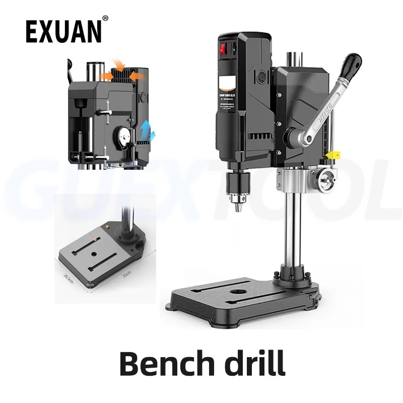 

800W Small 220V High-power Grade Drilling Machine Milling Machine Workbench Multifunctional High-precision Drilling Machine