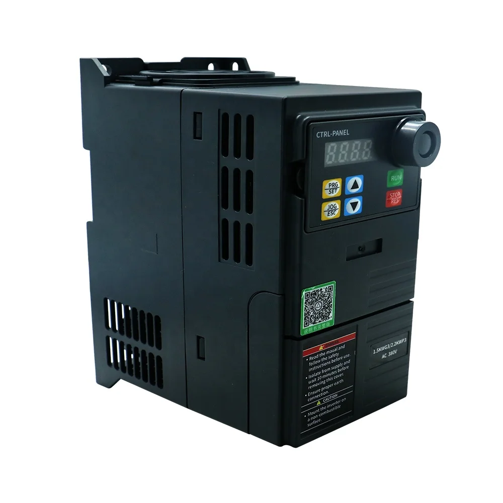HLTNC 1.5KW /2.2kw VFD 220v to 380v Spindle Inverters VFD AC Drive Frequency Converter Factory Direct Sales for SPINDLE for Cnc