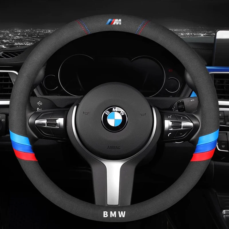 Car Steering Wheel Cover For BMW X1 X2 X3 X4 X5 X6 M3 M4 G42 G30 G20 E39 E36 E87 E53 F44 F07 F34 G15 G16 G23 E46 E30 E34 E62