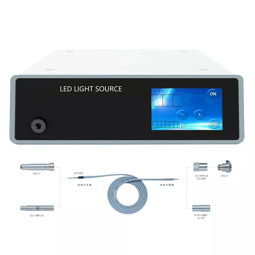 High Brightness 100W Hysteroscope LED Cold Light Source with Endoscope moni tor Price