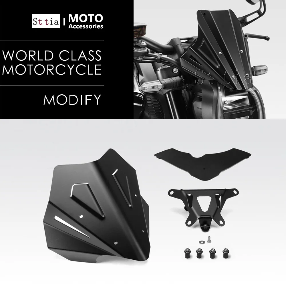 

Motorcycle Accessories Windshield For DUCATI MONSTER 937 Plus 2021- 2024 MONSTER937 Windscreen Aluminum Wind Shield Deflectore