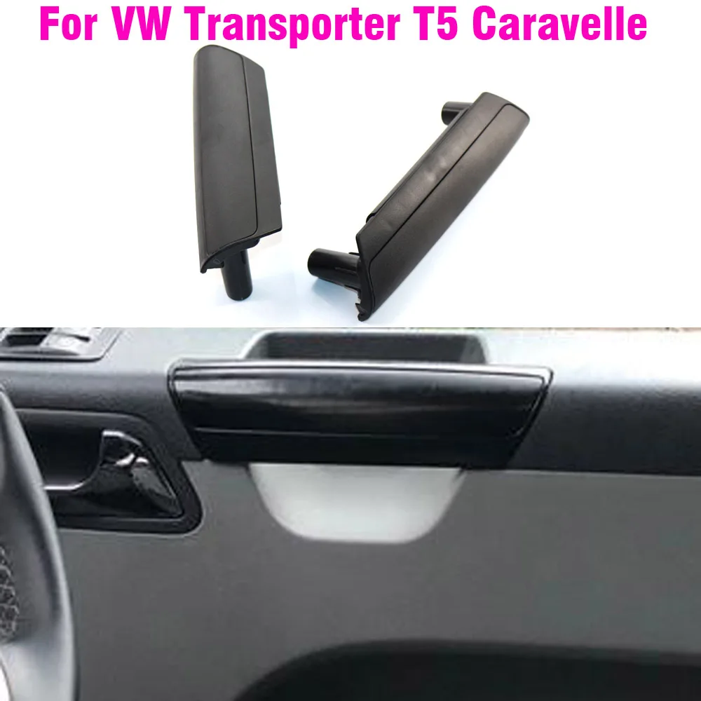 

1pair Car Interior Door Handle Cover Left Front Right For VW Transporter T5 Multivan Caravelle Eurovan 2010+