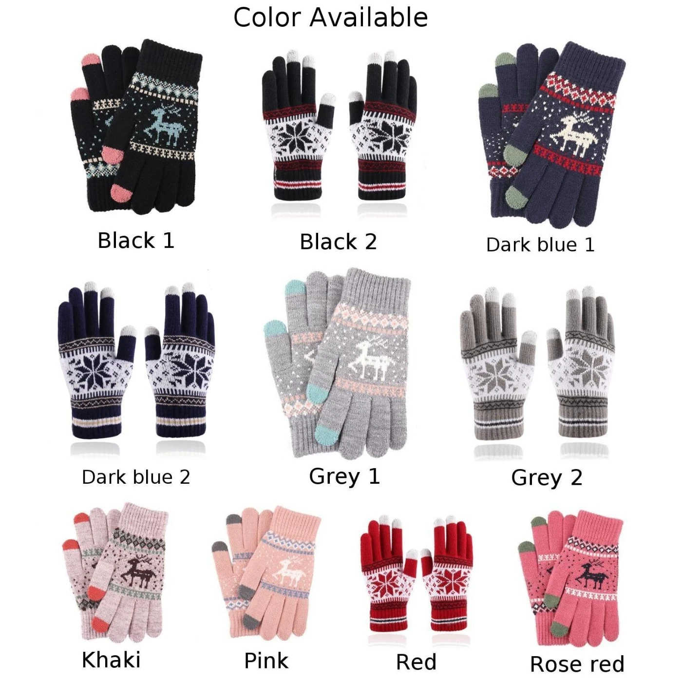 아늑한 핸드웨어 크리스마스 장갑 겨울 패션 축제 디자인 활동에 실용적인 가볍고 유연함