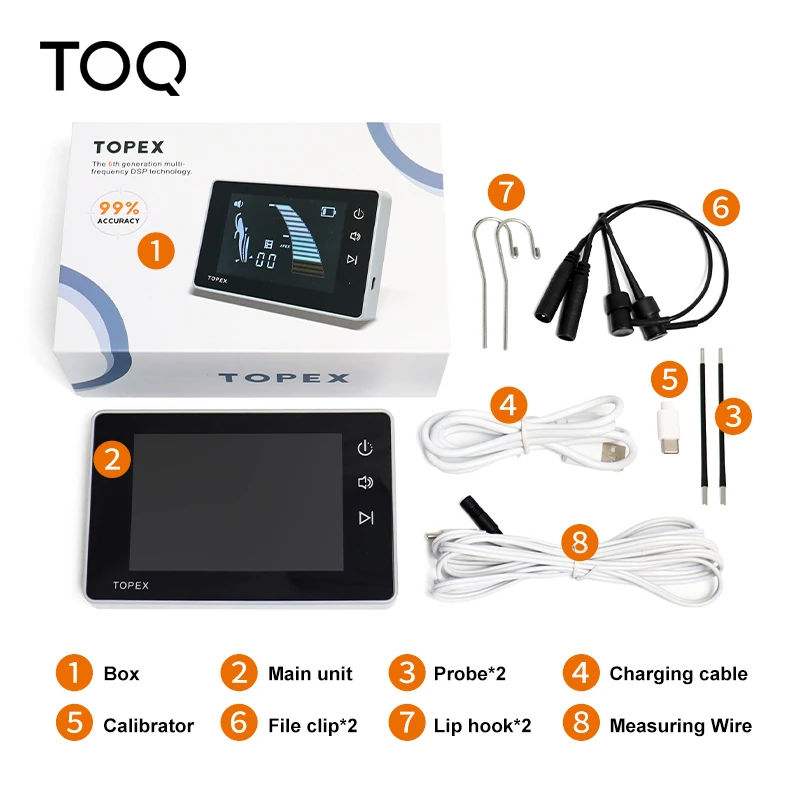 Dental Micro Mini Endo Apex Locator Rechargeable TOPEX mini Apex Locator Mini Root Canal Located smart touch screen Machine