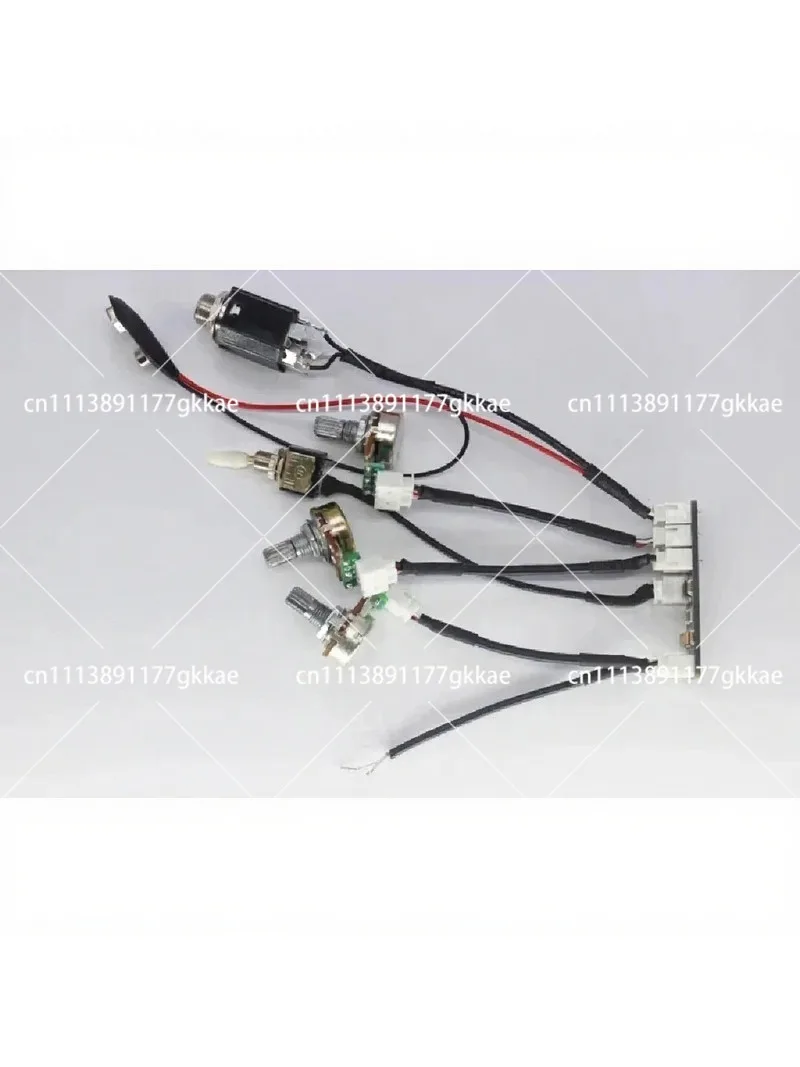 DIY Electric Guitar Conversion Kit with Built-in Active 2-Band EQ Preamp