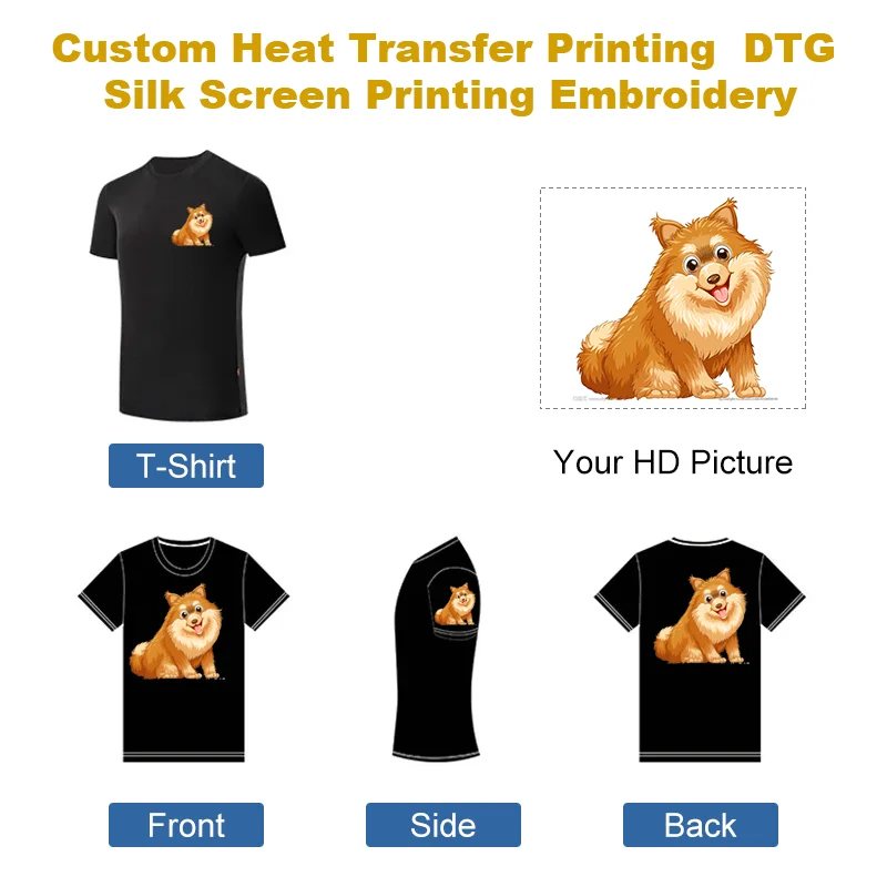Custom Soft O-Neck T Shirt 100% Pure Cotton Solid Color Oversized Loose Fit Print Your Own Images Options Trendy Men's T shirt