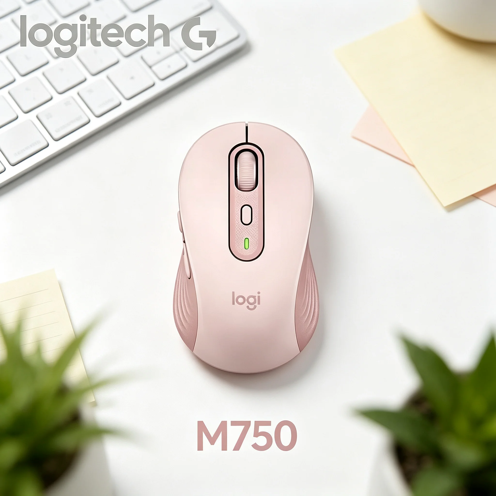 Logitech M750 Travel‑Ready Wireless Bluetooth Mouse Light Portable Build For Business Trip Hotel Temporary Office Work