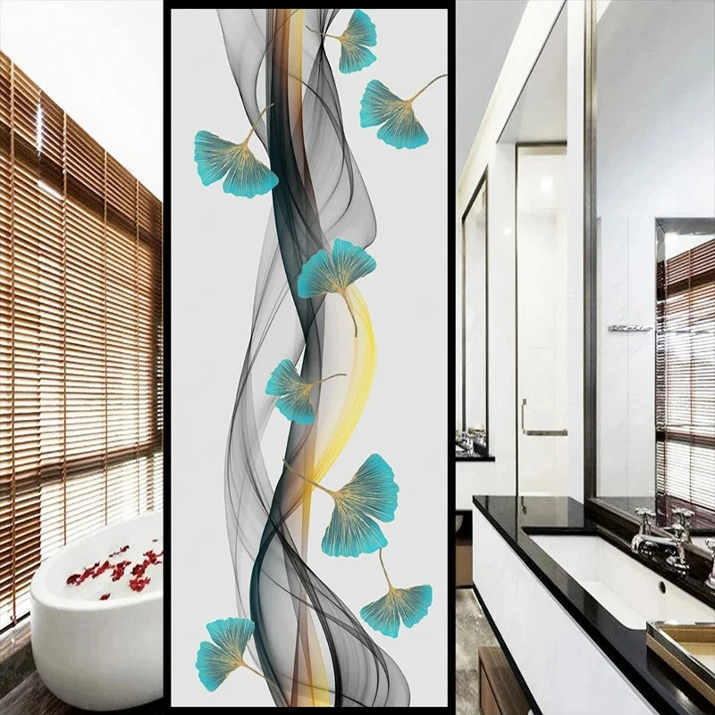 

Custom 3D Entrance Mural HD Ginkgo Biloba Smoke Wallpaper Living Room Corridor Entrance Background Wall Home Decor Wall Paper