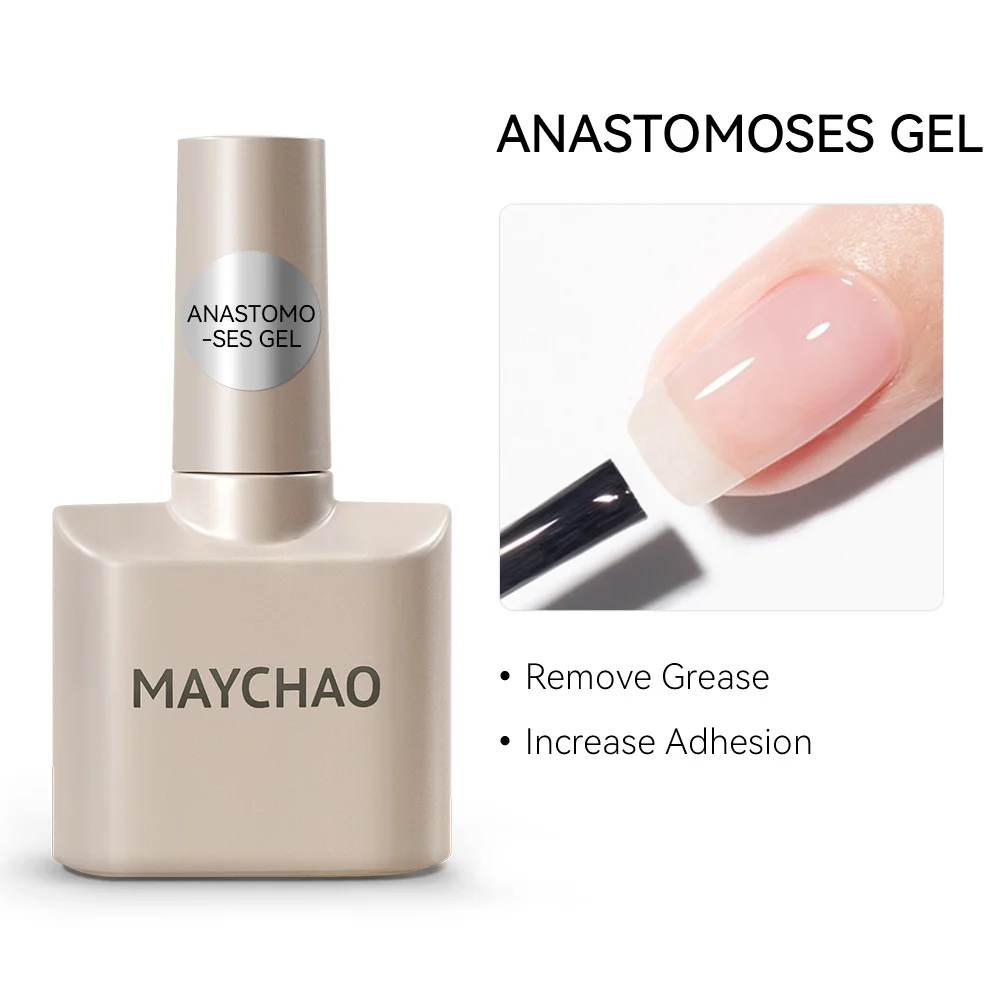 MAYCHAO 12ml Adhesion Promoter Nail Gel Polish Base Coat Gel UV LED Enhancer Varnish Soak Off Semi Permanent Nail Art Varnish