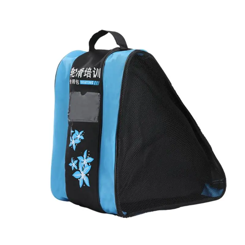 Bolsa de transporte de patinaje sobre hielo para niños, zapatos de patinaje sobre hielo, bolsa de patinaje sobre ruedas impermeable para amantes del patinaje, bolsa de ruedas en línea para principiantes con tres