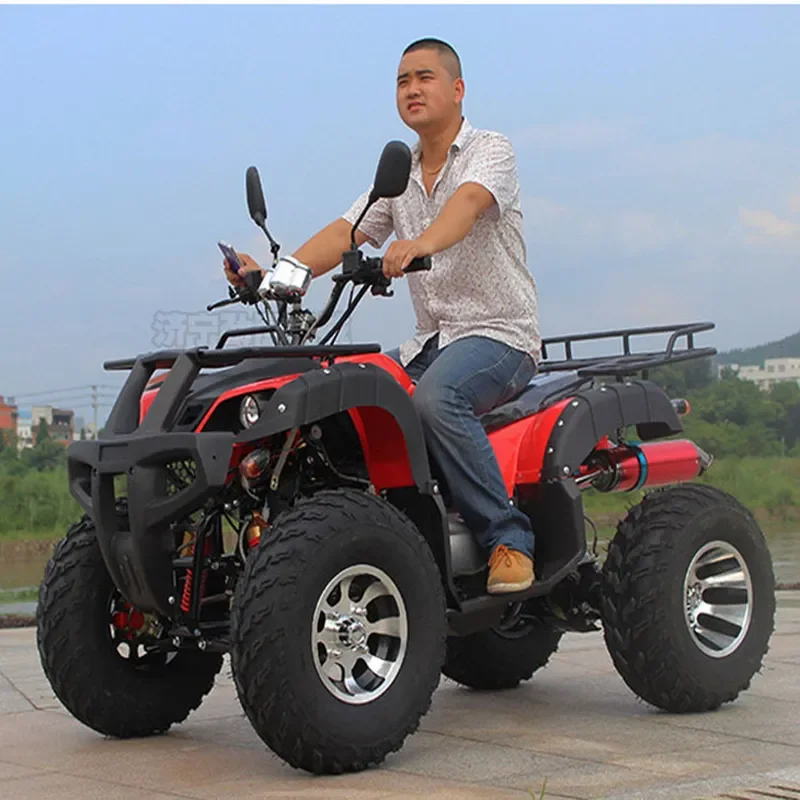 ATV Four Wheeled Off Road All Terrain Vehicle Shock Proof Big Bull Stepless Transmission Motorcycle for Scenic Rental Venue