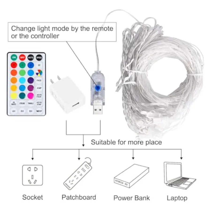 twinkle lighting modes display