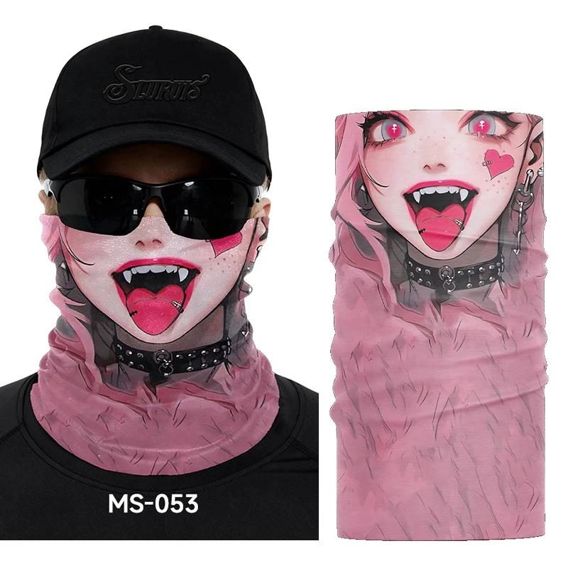 Motorcycle Silk Face Mask Summer Riding Seamless Bandana Quick-dry Breathable Unisex Sun Protection Outdoor Hiking Neck Gaiter