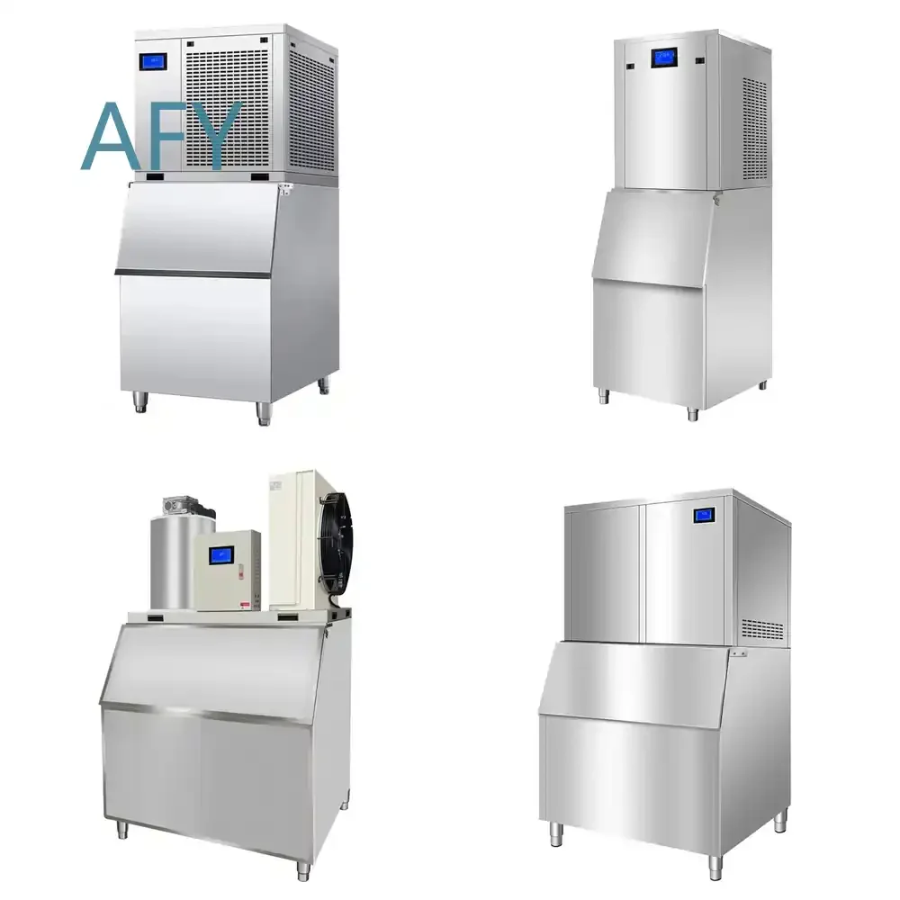 Full Automatic Block Snow Flake Ice Making Machine Ice Cube Maker for Commercial Use for Restaurant for Bar for Hotel for