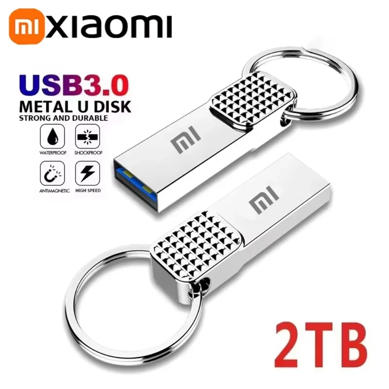 

Новая флешка Xiaomi USB 2.0, металлическая, высокоскоростная, 1 ТБ/2 ТБ, водонепроницаемая, с разъемом Type-C, для компьютеров и устройств хранения данных
