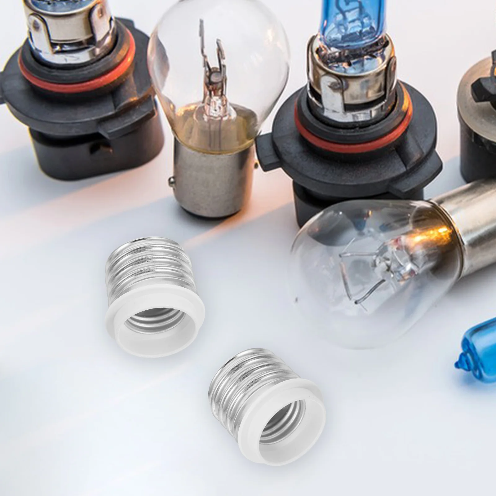 

6Pcs E40 to E27 Light Bulb Socket Adapter Conversion Kit Portable LED Bulb Converter Lamp Base Reducer Adapter