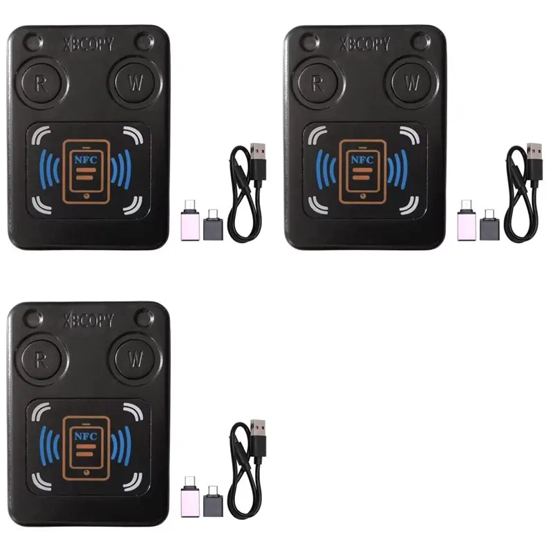 

【THANKSGIVING DAY】3X NFC RFID смарт-чип-карт, копир ID IC 13,56 МГц, 125 кГц, 250 кГц, 375 кГц, бесконтактный RFID-токен, клон Dup